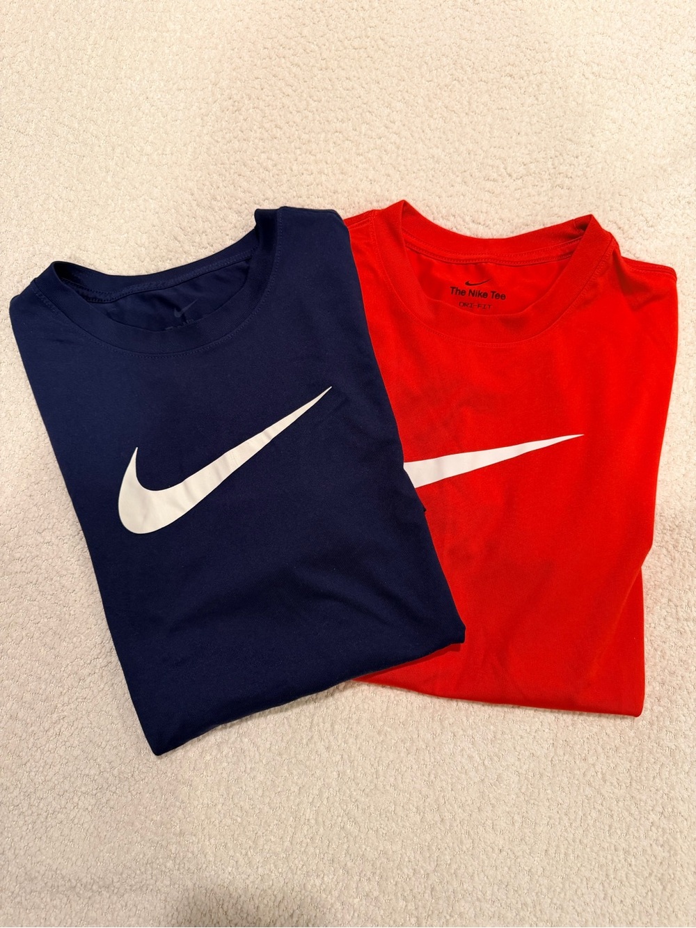2 Nike Short-Sleeve Tee in Navy and Rec